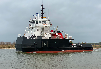 Shallow draft atb tug