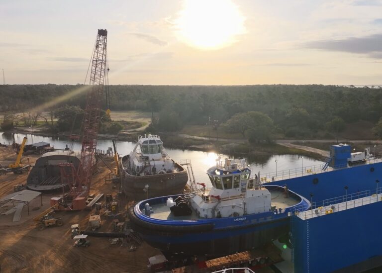 Master Boat Builders Launches Marauder, First of Eight Tugs Built for Maritime Partners