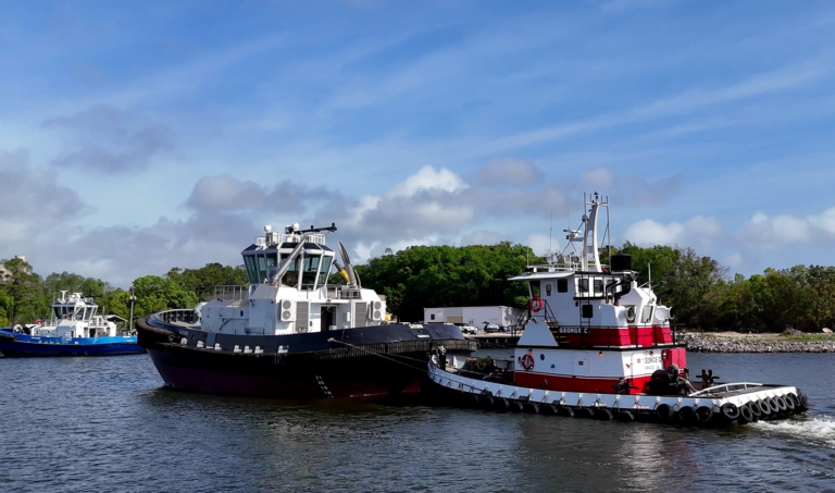 Master Boat Builders Launches Saturn, First in New Rapport 3000 Escort Tug Series for Suderman & Young Towing Company