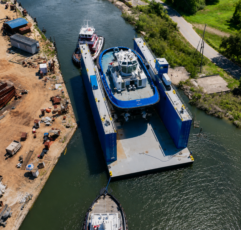 Master Boat Builders Launches Defiant, Third of Eight Tugs Built for Maritime Partners
